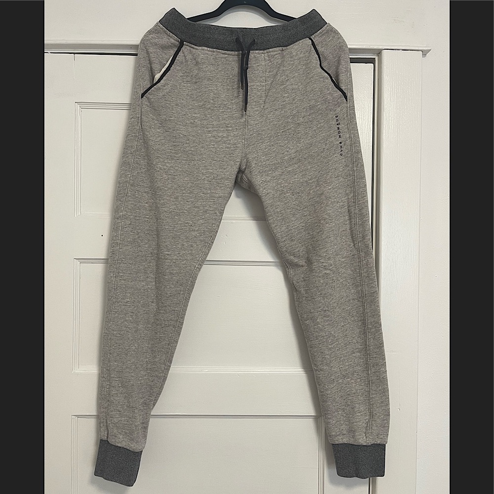 EUC Men’s Small Scotch & Soda Drawstring Joggers With Rear Zipper Pocket In Grey